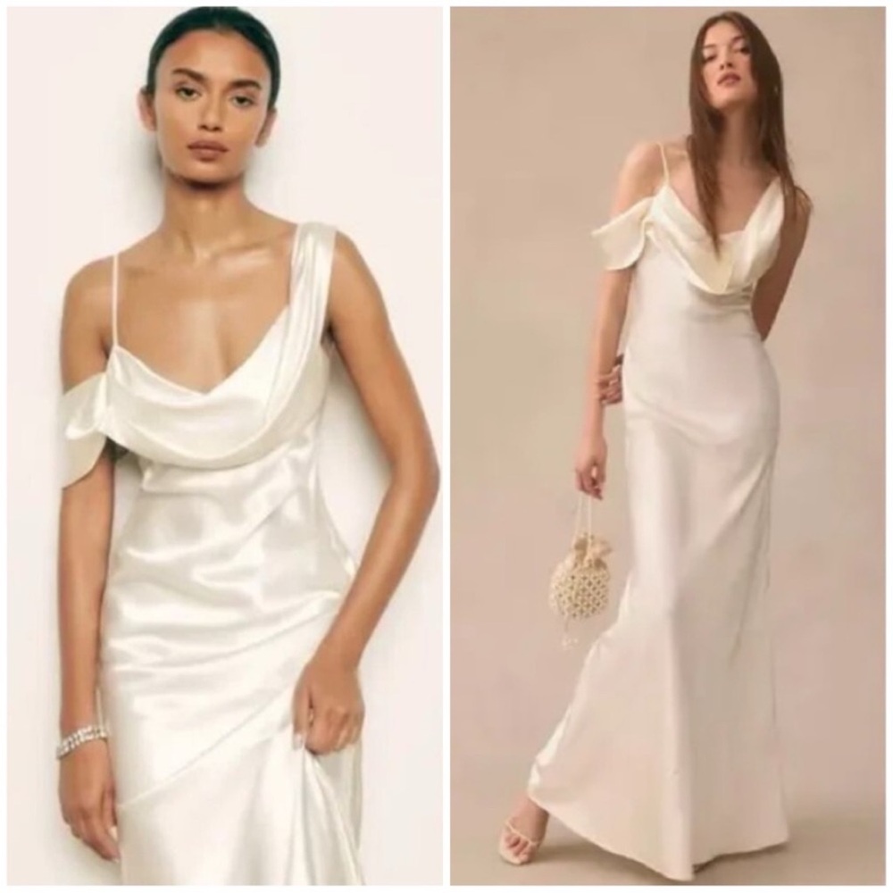 Reformation Cream Maxi Dress